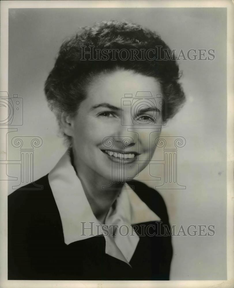 1958 Press Photo Mrs. Rita Woodbury of Radio Station KEX, Kay West - o -  Historic Images