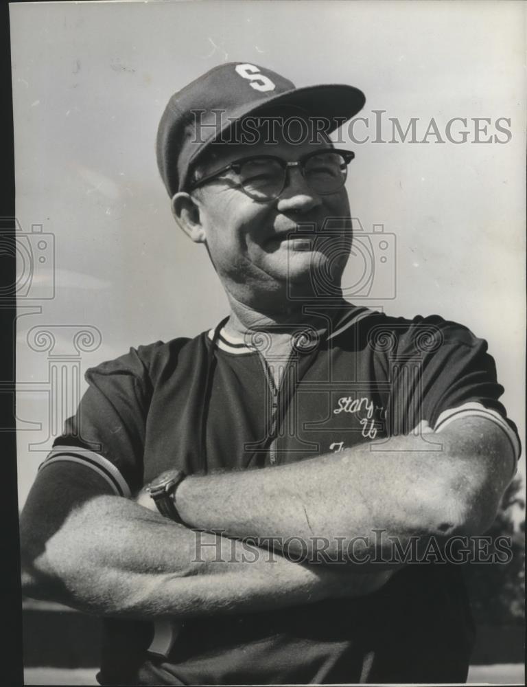 1958 Press Photo Stanford University football coach, Jack Curtice - sp -  Historic Images