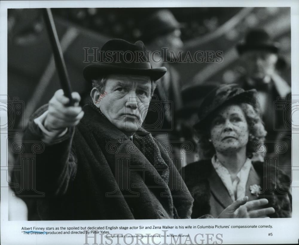 1983 Press Photo Albert Finney And Zena Walker Star In The Dresser