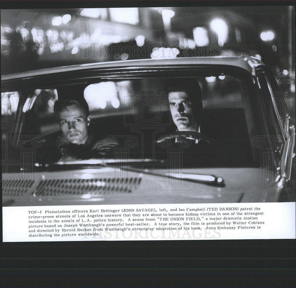 John Savage And Ted Danson In The Onion Field 1979 Vintage Promo Photo Print Historic Images