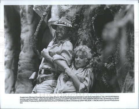 1985 Press Photo Richard Chamberlain Allan Quatermain And The Lost City of Gold - Historic Images