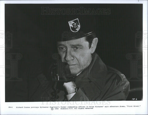 1982 Press Photo Richard Crenna Stars In First Blood - Historic Images