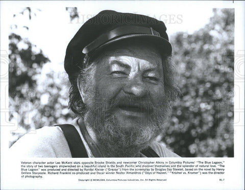 1980 Press Photo Veteran Character Actor Leo McKern In "The Blue Lagoon" - Historic Images