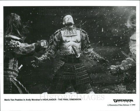 1995 Press Photo Mario Van Peebles in "Highlander The Final Dimension" - Historic Images