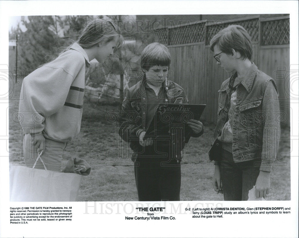 Christa Denton Stephen Dorff Louis Tripp Star In The Gate 1986 Vintage Promo Photo Print Historic Images