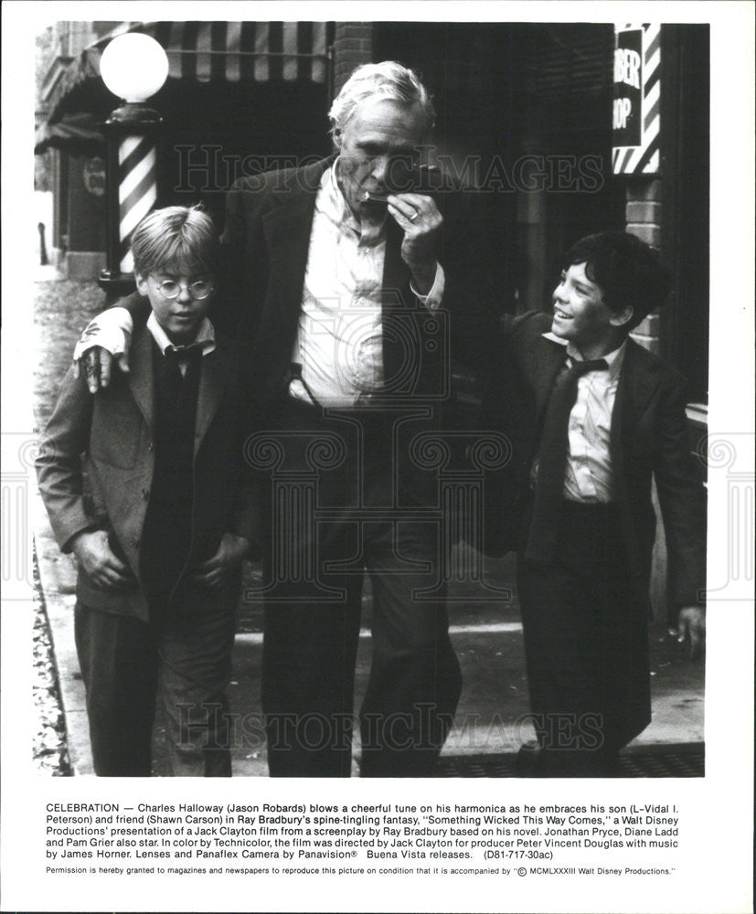 Jason Robards Vidal Peterson Shawn Carson Actors Something 1983 vintage ...