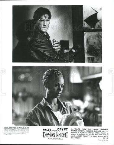 1994 Press Photo Demon Knight Film Actors William Sadler Jada Pinkett Scenes - Historic Images