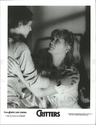 1986 Press Photo Critters Dee Wallace Stone Scott Grimes - Historic Images