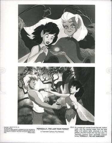 1992 Press Photo Ferngully The Last Rain Forest animation - Historic Images