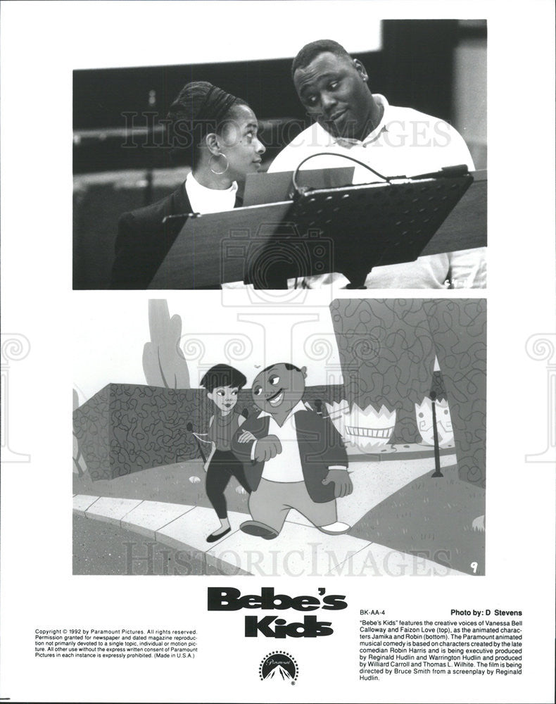 Vanessa Bell Calloway Faizon Love Actors Bebe S Kids 1992 Vintage Promo Photo Print Historic Images