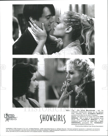 1995 Press Photo Kyle MacLachlan Elizabeth Berkley Gina Gershon Showgirls Film - Historic Images