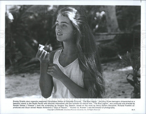 1980 Press Photo Brooke Sheilds in "The Blue Lagoon" - Historic Images