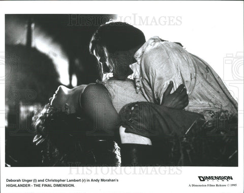1986 Press Photo Film Highlander Deborah Unger Christopher Lambert Andy Morahan - Historic Images