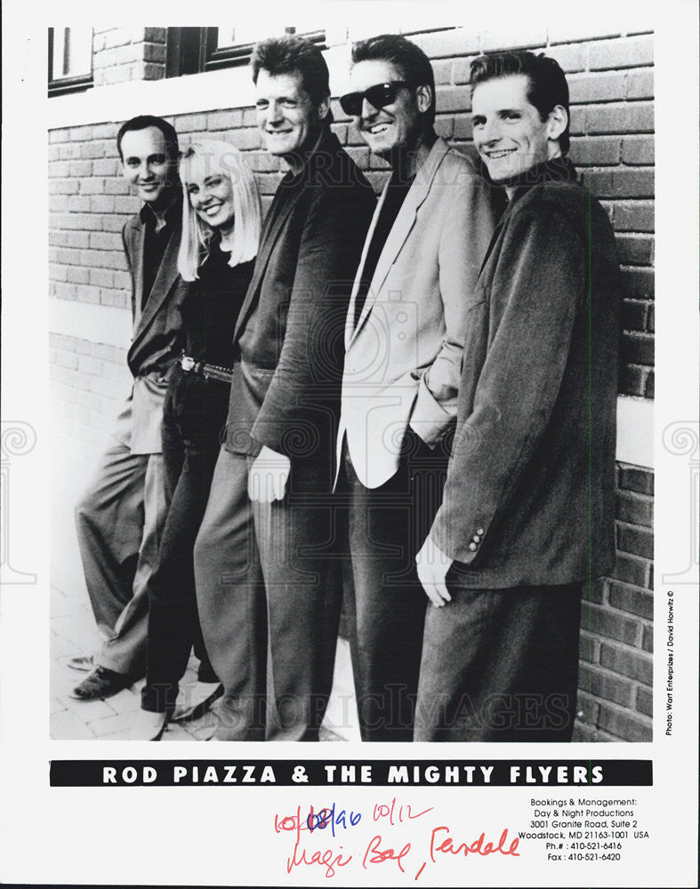 1996 press photo rod piazza and the mighty flyers historic images rod piazza and the mighty flyers vintage