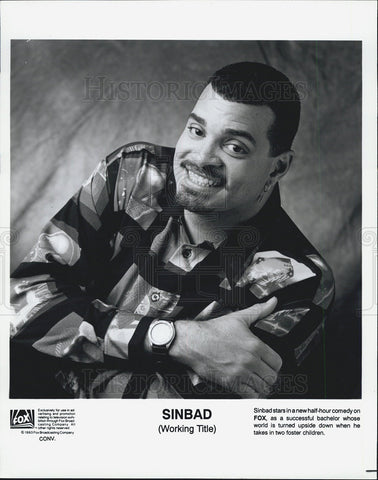 1993 Press Photo Actor Comedian Sinbad Fox Television - Historic Images