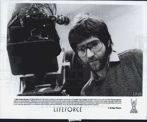 1985 Press Photo Tobe Hooper, Director, Poltergeist, Lifeforce