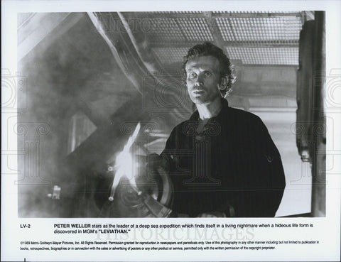 1989 Press Photo Peter Weller, Leviathan - Historic Images