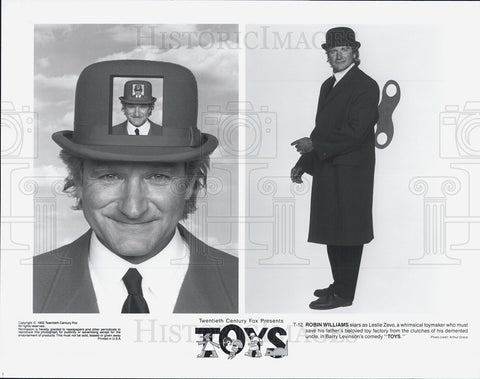 1992 Press Photo Robin Williams in "Toys" - Historic Images