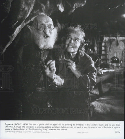 1984 Press Photo Sydney Bromley, Patricia Hayes in "The Neverending Story" - Historic Images