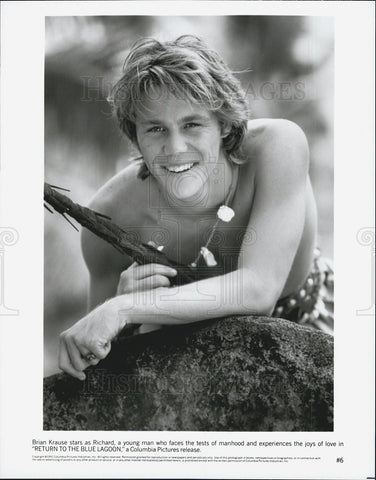 1990 Press Photo Brian Krause in "Return to the Blue Lagoon" - Historic Images