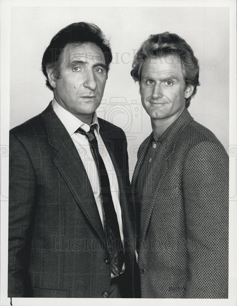 Actors Judd Hirsch Jere Burns On Tv Comedy Dear John 1989 Vintage Promo Photo Print Historic Images