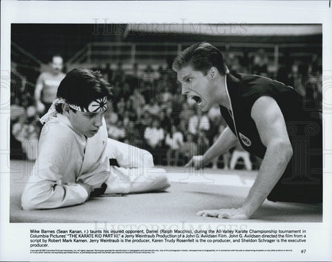 1989 Press Photo Karate Kid Part 3 Sean Kanan Ralph Macchio - Historic Images