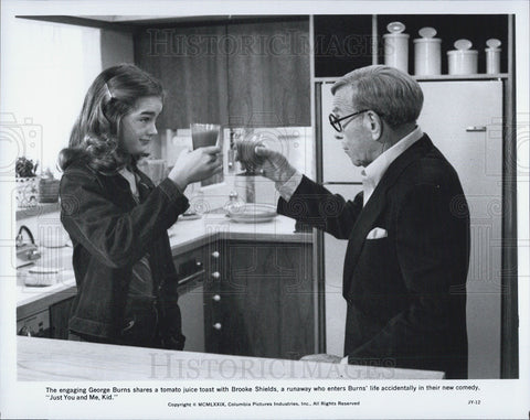 Press Photo George Burns and Brooke Shields in Just You And Me, Kid - Historic Images