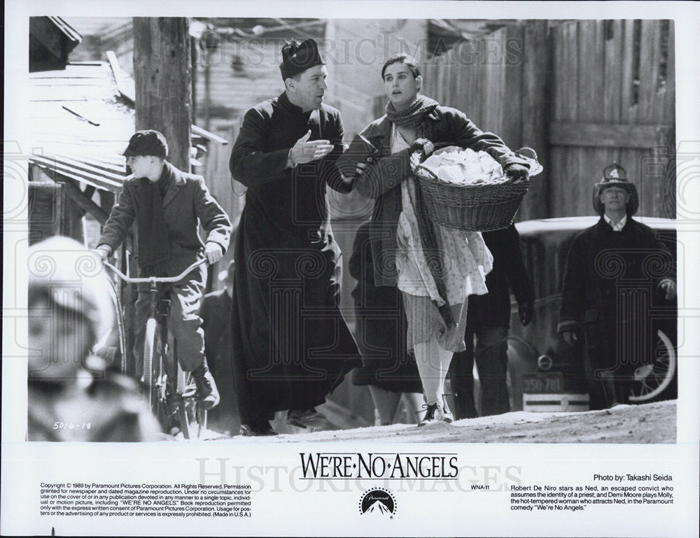 Were No Angels Robert De Niro Demi Moore Paramount 1989 Vintage Promo Photo Print Historic Images 