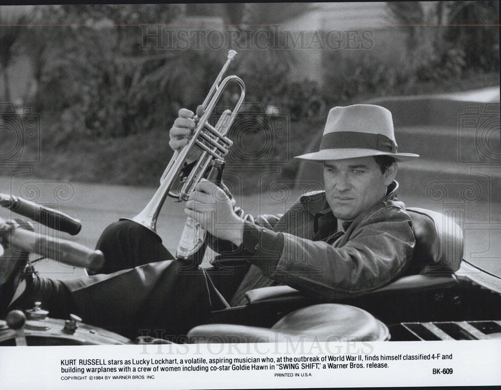 1984 Press Photo Kurt Russell In Swing Shift