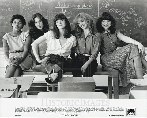 1981 Press Photo Brooke Shields stars in "Student Bodies" - Historic Images