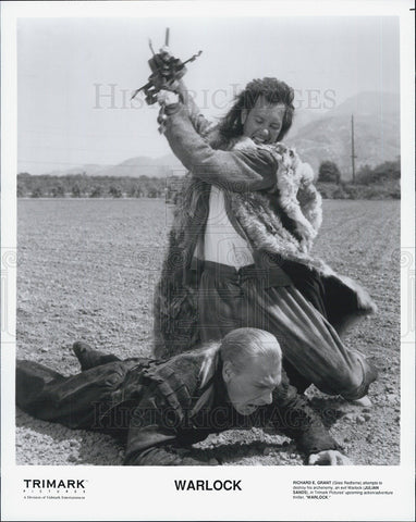 Press Photo Richard E Grant, Julian Sands, Warlock - Historic Images