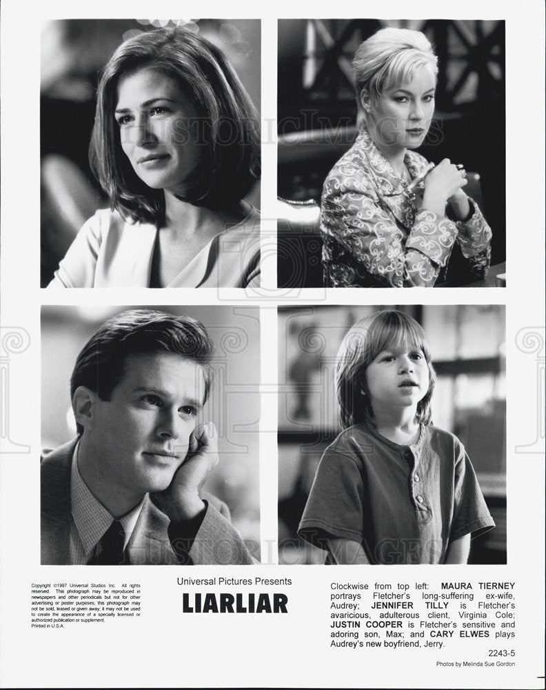 Movie Liar Liar Maura Tierney Jennifer Tilly Justin Cooper 1997 Vintage Promo Photo Print Historic Images