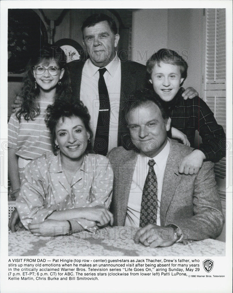 1990 Press Photo Of The Cast Of Tv Series Life Goes On