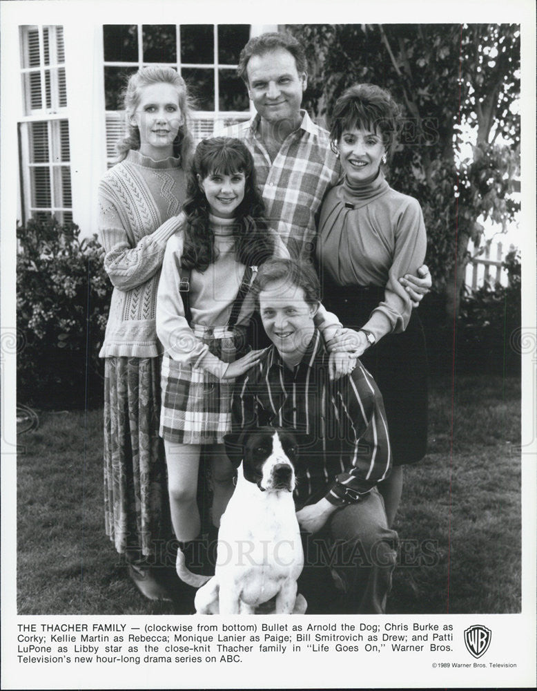 1989 Press Photo Of The Cast Of The Tv Series Life Goes On