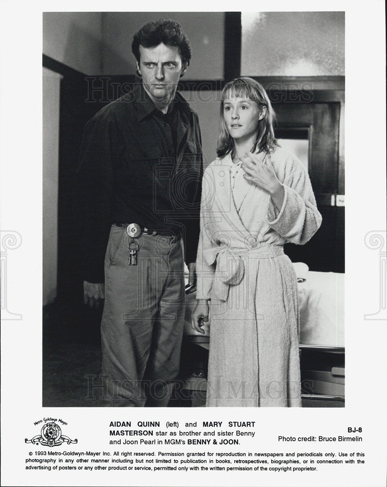 Aidan Quinn And Mary Stuart Masterson In Movie Benny Joon 1993 Vintage Promo Photo Print Historic Images