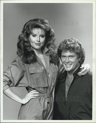 1983 Press Photo David Hasselhoff and Rebecca Holden in " Knight Rider". - Historic Images