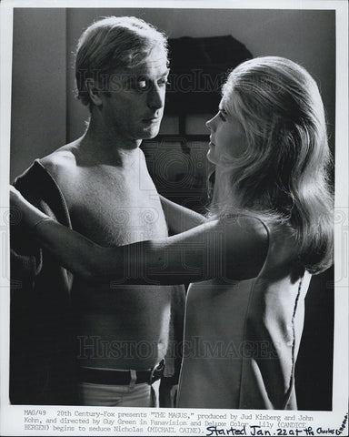 1969 Press Photo Candice Bergen and Michael Caine in "The Magus". - Historic Images