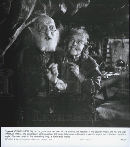 1984 Press Photo Sydney Bromley and Patricia Hayes in "The Neverending Story" - Historic Images