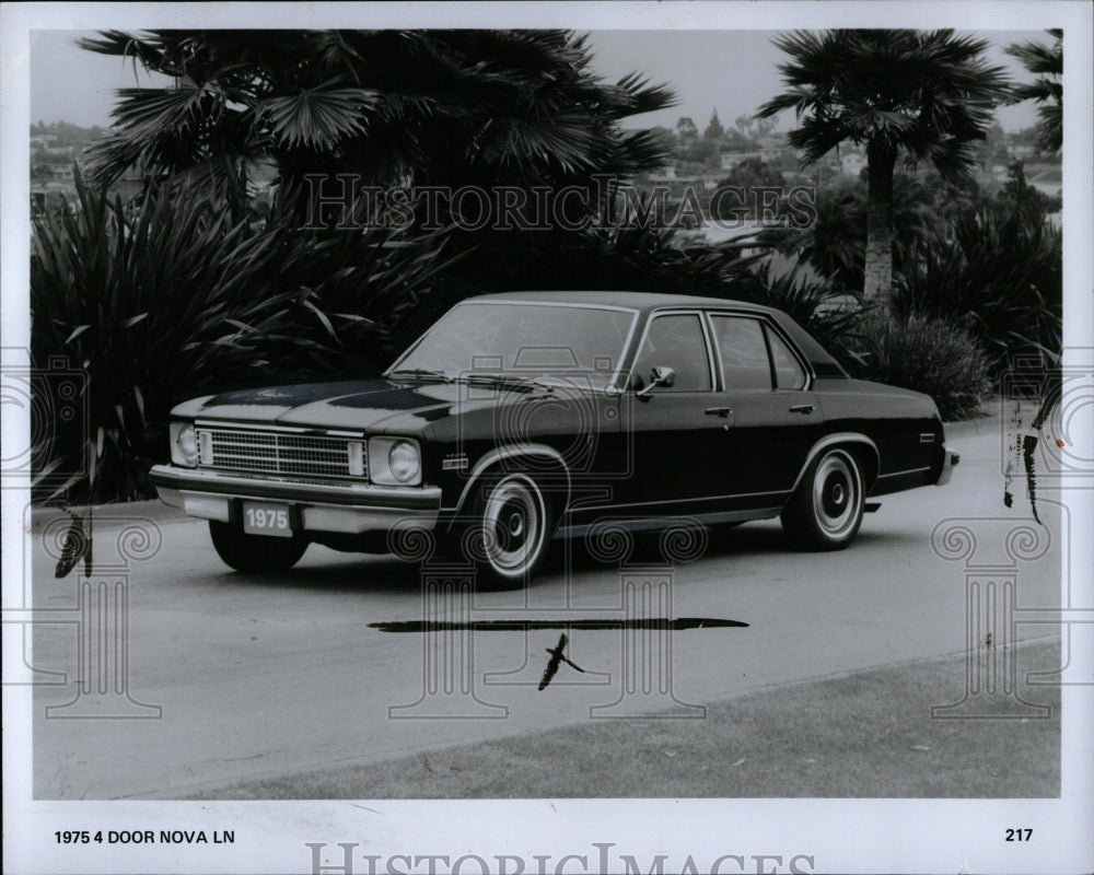 1974 press photo 1975 chevrolet four door nova ln rrw02747 historic images historic images outlet