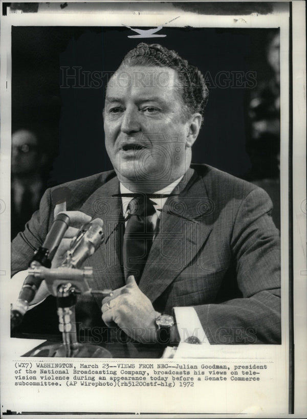 1972 Julian Goodman NBC company president - Historic Images