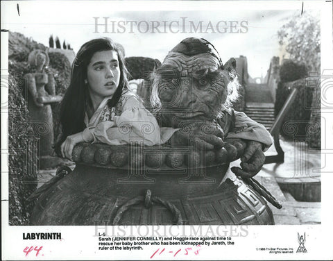 1986 Press Photo Jennifer Connelly Stars In Labyrinth - Historic Images