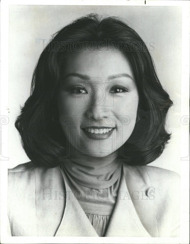 1985 Press Photo Connie Chung, NBC News At Sunrise Anchor - Historic Images