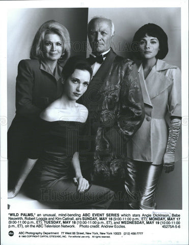 1993 Press Photo Angie Dickinson,Bebe Neuwirth,Robert Loggia,Kim Cattrall - Historic Images