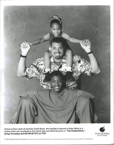 1993 Press Photo Sinbad Stars as Bachelor David Bryan "The Sinbad Show" - Historic Images