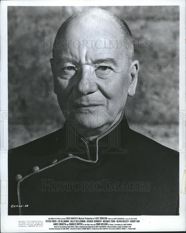 1973 Press Photo Actor Sir John Gielgud plays Chang in the film "Lost Horizon" - Historic Images