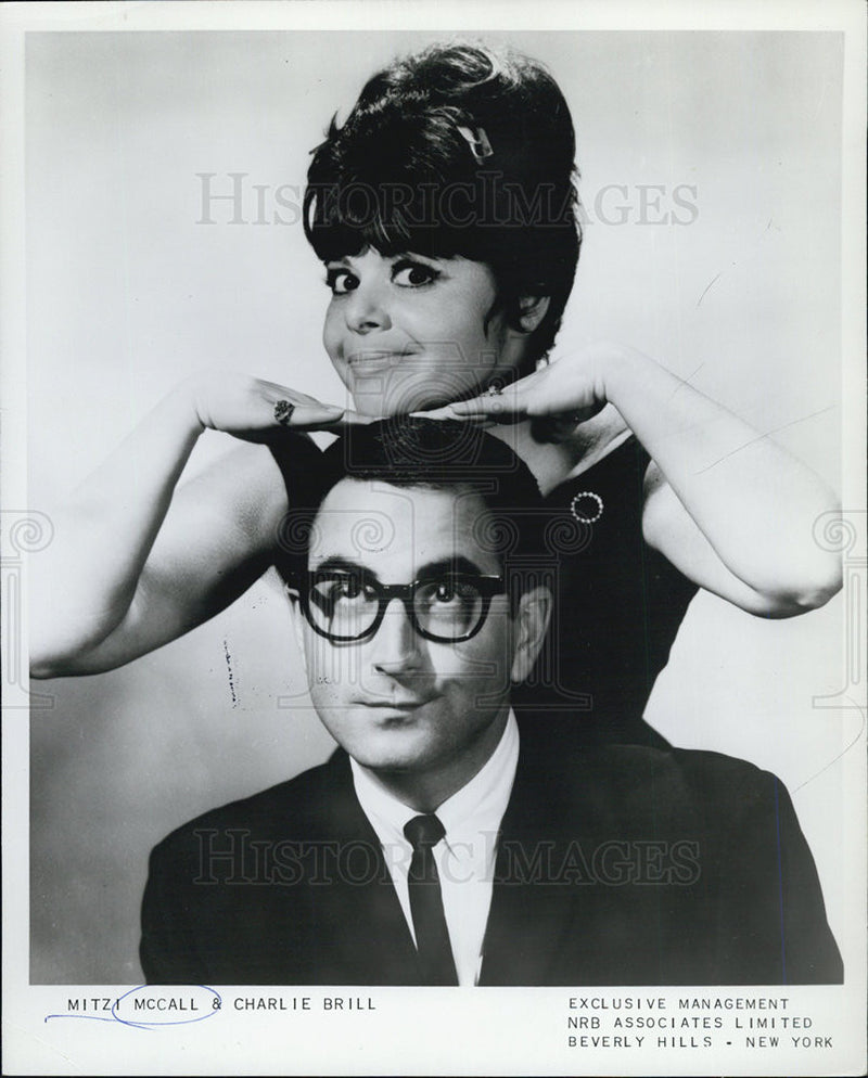 of Mitzi McCall and Charlie Brill 1967 Vintage Press Photo Print ...