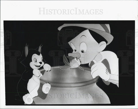 1998 Press Photo Scene from Disney's Pinocchio - Historic Images