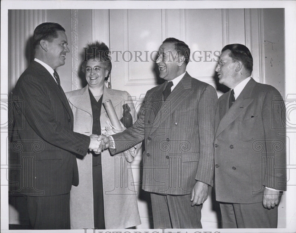 1949 US VP Alben Barkley of Kentucky w 2nd Wife Jane Wedding Day