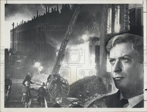 Press Photo Actor Michael Caine in "The Battle for the Battle of Britain" - Historic Images