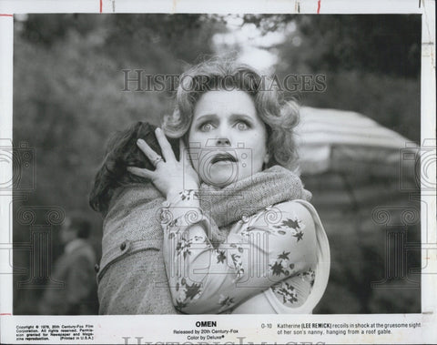 1976 Press Photo Film "Omen" Actress Lee Remick - Historic Images